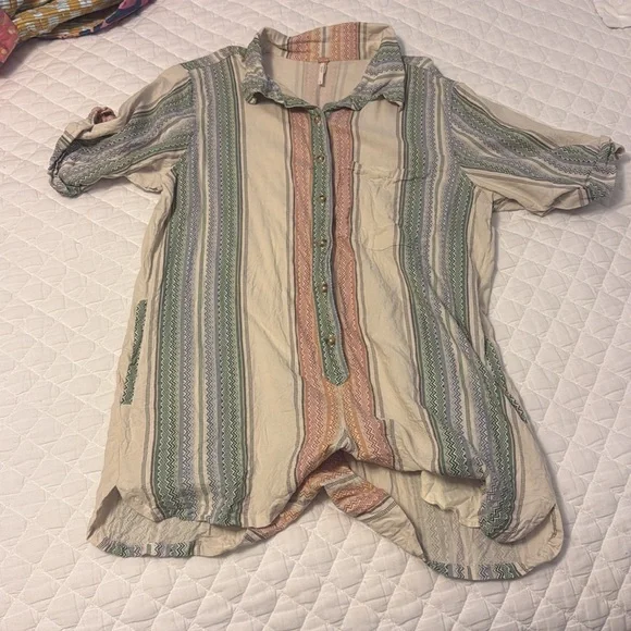 FREE PEOPLE Summer Heat Romper Medium - Picture 3 of 4